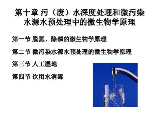 第十章 污（废）水深度处理和微污染水源水预处理中的微生物学原理