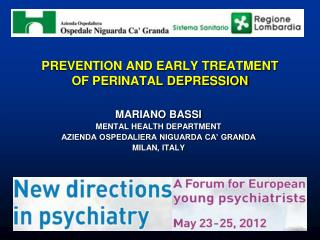PREVENTION AND EARLY TREATMENT OF PERINATAL DEPRESSION