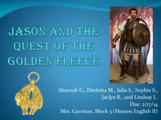 Jason and the Quest of the Golden Fleece