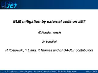 First results on active ELM control on JET