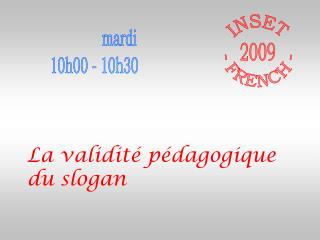 mardi 10h00 - 10h30