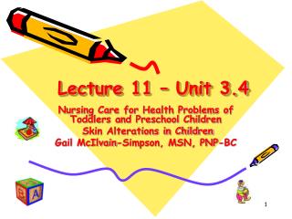 Lecture 11 – Unit 3.4
