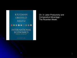 Ch. 3: Labor Productivity and Comparative Advantage – The Ricardian Model
