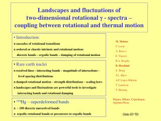 Rare earth nuclei p resolved lines - interacting bands – magnitude of interactions –