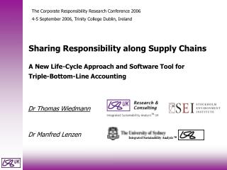 Sharing Responsibility along Supply Chains