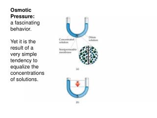 Osmotic Pressure: a fascinating behavior. Yet it is the result of a very simple tendency to