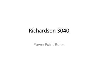 Richardson 3040