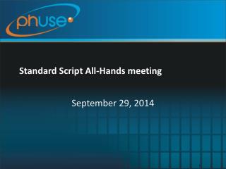 Standard Script All-Hands meeting