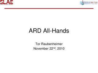 ARD All-Hands