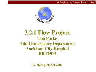 3.2.1 Flow Project Tim Parke Adult Emergency Department Auckland City Hospital HRT0915