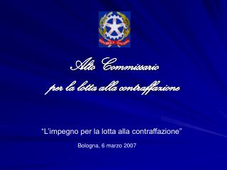 Alto Commissario per la lotta alla contraffazione