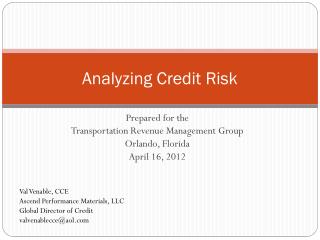 Analyzing Credit Risk