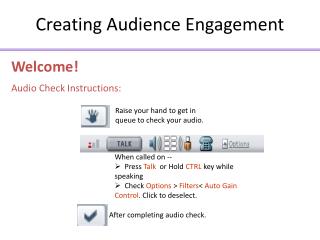 Creating Audience Engagement