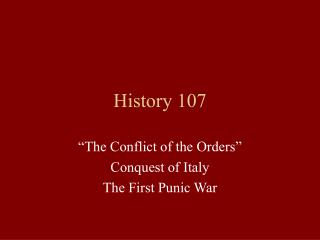 History 107