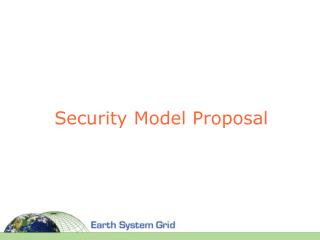 Security Model Proposal