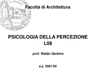 Facoltà di Architettura