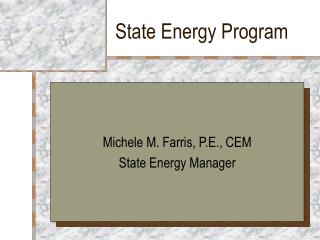 State Energy Program