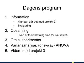 Dagens program