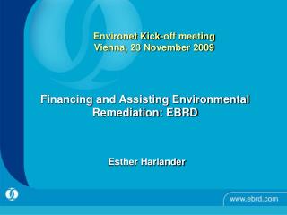 Environet Kick-off meeting Vienna, 23 November 2009