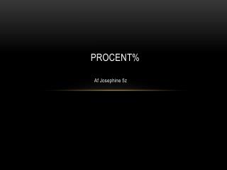 Procent%