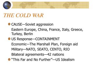 THE COLD WAR