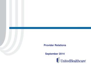 Provider Relations September 2014