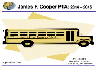 James F. Cooper PTA: 2014 – 2015