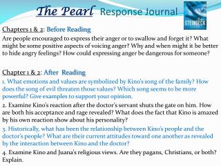 The Pearl Response Journal