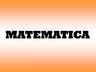 MATEMATICA