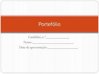 Portefólio