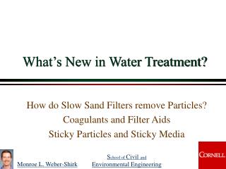 What’s New in Water Treatment?
