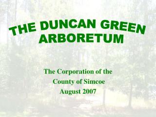 The Corporation of the County of Simcoe August 2007