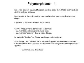 Polymorphisme – 1