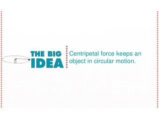 Centripetal force keeps an object in circular motion.