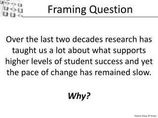 Framing Question