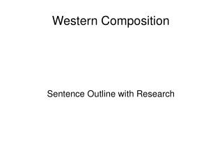 Western Composition