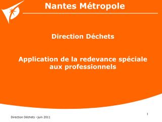 Direction Déchets –juin 2011