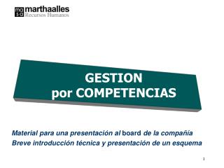 GESTION por COMPETENCIAS