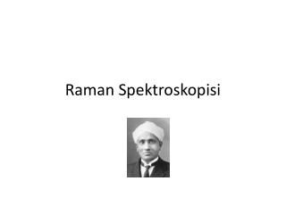 Raman Spektroskopisi