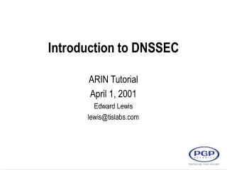 Introduction to DNSSEC