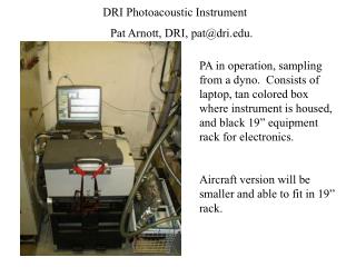 DRI Photoacoustic Instrument