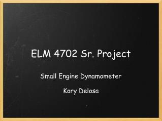 ELM 4702 Sr. Project