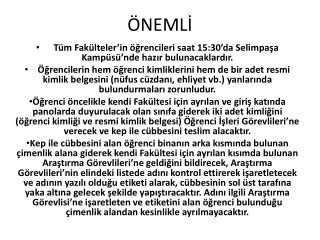 ÖNEMLİ