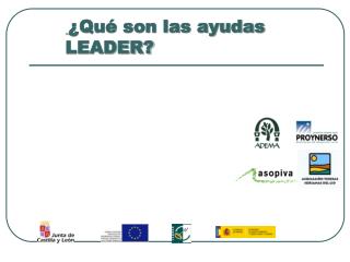 ¿Qué son las ayudas LEADER?