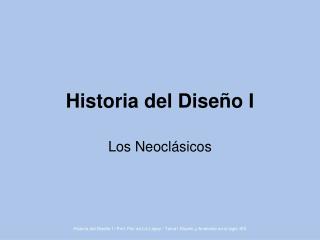 Historia del Diseño I