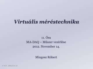 Virtuális méréstechnika