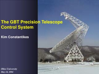 The GBT Precision Telescope Control System