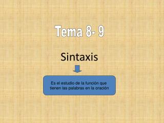 Sintaxis