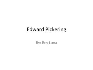 Edward Pickering