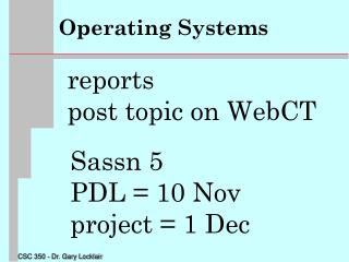 Operating Systems